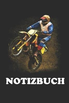 Notizbuch: A5 Journal 100 Seiten Liniert mit Motocross Motorrad Fahrer Lustig Geschenk