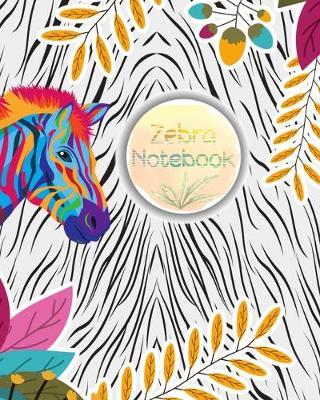 Notebook Zebra: Blank Sketchbook, Sticker Book, unlined Paper for Sketching, Drawing, Journaling, Doodling