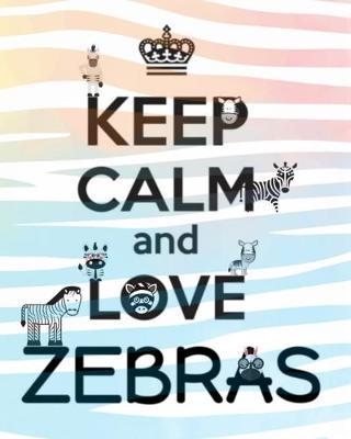 Notebook Zebra: Blank Sketchbook, Sticker Book, unlined Paper for Journaling, Drawing, Doodling, Keep Calm and Love Zebras