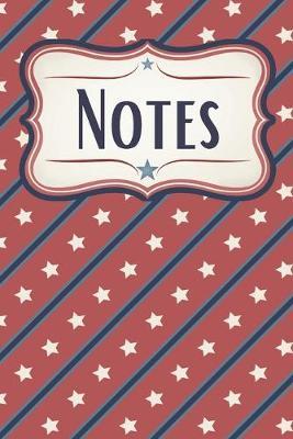 Stars and Stripes Patriotic Notebook: Wide-Ruled Notebook