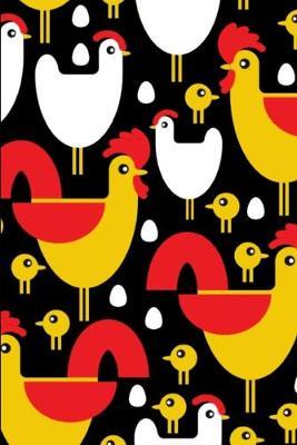 Cool Chicken Pattern: Lined Notebook Journal - For Chicken Lovers Enthusiasts Makers Eateries - Novelty Themed Gifts
