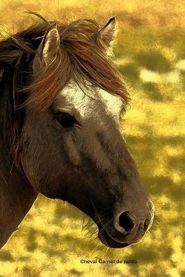 Cheval Carnet de notes: Journal A5 ligne original de 119 pages- Une belle idee de cadeau pour les amoureux des animaux