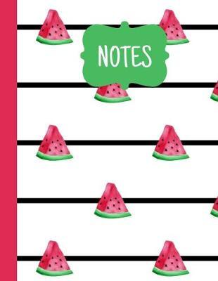 Notes: Watermelon Journal Composition Notebook College Ruled for Girls Women Blank Lined