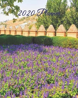 2020 Planner: Spain 2020 - Planner Diary - Monthly Calendar - Planner Notebook, Best Diary, Journal, Alhambra, Granada, Lavender, - 8x10