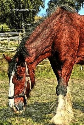 Cheval Carnet de notes: Journal A5 ligne original de 119 pages- Une belle idee de cadeau pour les amoureux des animaux