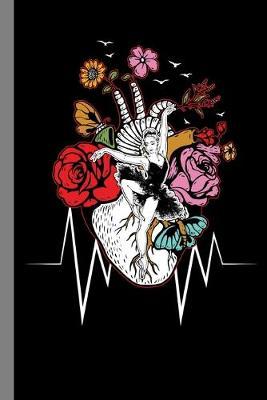 Ballerina Heartbeat: Ballet Dance Dancing Art Artistic Music Gift For Dancers, Ballerina and Performers(6 x9 ) Dot Grid Notebook To Write In