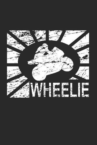 Racing Logbuch: Dein persoenliches Tagebuch fur Motorrad Rennen und Renntrainings auf der Rennstrecke ♦ fur uber 100 Eintrage ♦ Handliches 6x9 Format ♦ Motiv: Wheelie retro weiss