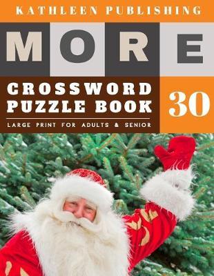 Crossword Puzzles Large Print: Crosswords Game - More Crosswords Quiz for beginners Large Print for adults & senior - santa claus decoration design