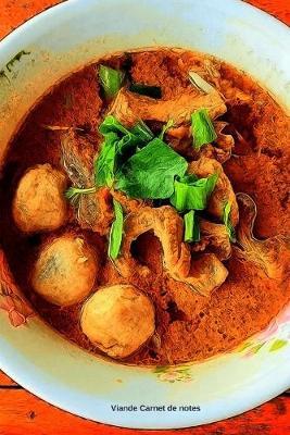 Viande Carnet de notes: Journal A5 ligne original de 119 pages- Une belle idee de cadeau pour vos amis