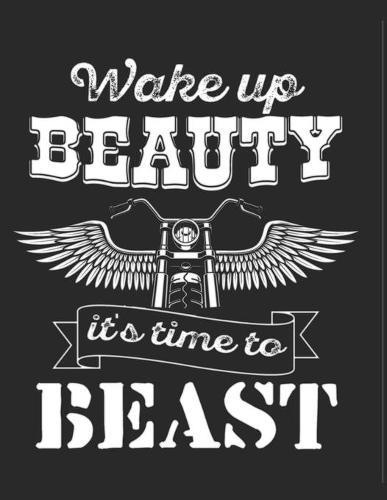 Racing Logbuch: Dein persoenliches Tagebuch fur Motorrad Rennen und Renntrainings auf der Rennstrecke ♦ fur uber 100 Eintrage ♦ Grosszugiges A4+ Format ♦ Motiv: Time to Beast 12