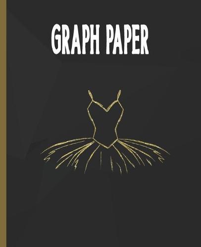 Graph Paper: Ballet Dancer Quadrille Paper Gold Ballerina Tutu Bodice Coordinate Paper Quad Ruled