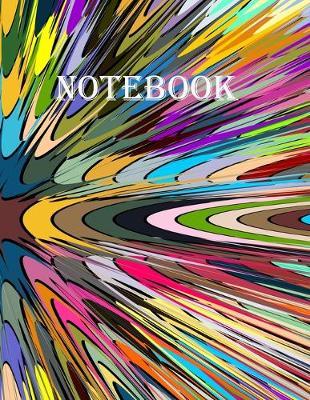 Notebook: Very colorful abstract design A4 120 College Lined Notebook/Composition/Journal Securely Bound Paperback Gift