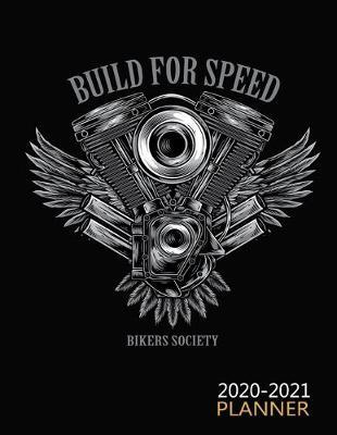 Build For Speed: 2020 - 2021 Gold 2 Year Planner with 24 Months Spread View Calendar. Cute Two Year Agenda, Organizer, Journal and Business Schedule Notebook