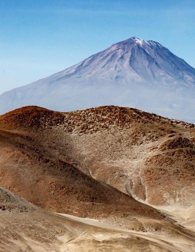 Notebook: Peru Andes South America mountains landscape fog South American