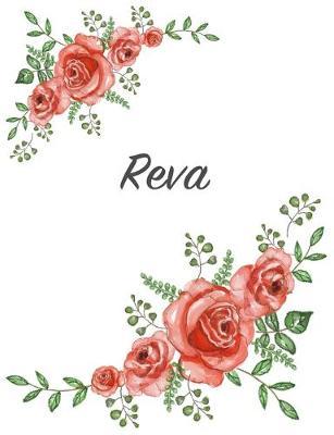 Reva: Personalized Composition Notebook - Vintage Floral Pattern (Red Rose Blooms). College Ruled (Lined) Journal for School Notes, Diary, Journaling. Flowers Watercolor Art with Your Name