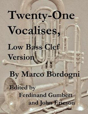 Twenty-One Vocalises, Low Bass Clef Version