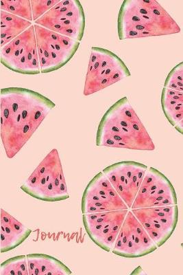 Lined Journal: Cute Watermelong-Themed Lined Notebook for Women, Teens, or Girls