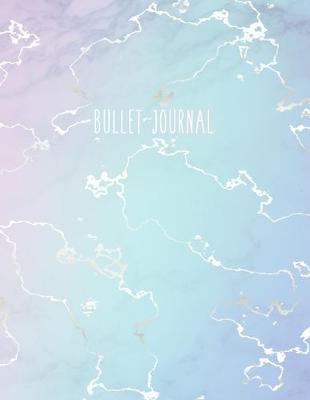 Bullet Journal: Beautiful Blue Marble and Rose Gold - 8.5 x 11 - 100 pages - Dot Grid Bullet Journal Notebook, Gift for Women and Teen Girls ( Cute Notebook for Girls )