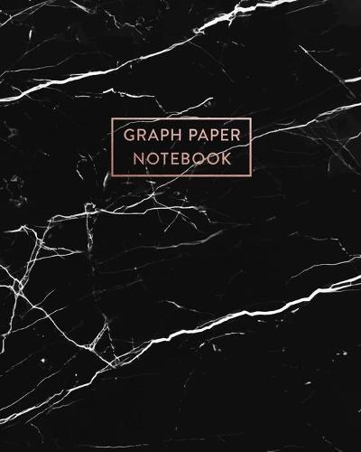Graph Paper Notebook: Elegant Black and White Marble - 8 x 10 - 5 x 5 Squares per inch - 100 Quad Ruled Pages - Cute Graph Paper Composition Notebook for Children, Kids, Girls, Teens and Students (Math and Science School Essentials)