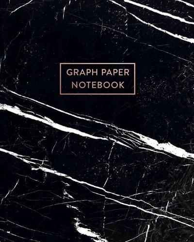 Graph Paper Notebook: Black and White Marble - 8 x 10 - 5 x 5 Squares per inch - 100 Quad Ruled Pages - Cute Graph Paper Composition Notebook for Children, Kids, Girls, Teens and Students (Math and Science School Essentials)