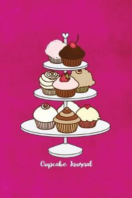 Cupcake Journal: Blank Lined Gift Notebook with Cute Kawaii Cupcakes Design