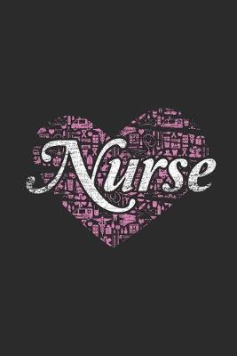Nurse Heart: Graph Paper Notebook (6  x 9  - 120 pages) Nurses Themed Notebook for Daily Journal, Diary, and Gift