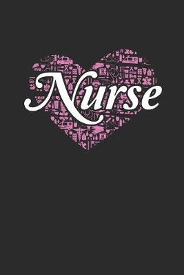 Nurse Heart: Graph Paper Notebook (6  x 9  - 120 pages) Nurses Themed Notebook for Daily Journal, Diary, and Gift