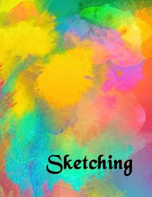 Sketching: Abstract Art - Blank Paper Sketchbook / Notebook for Drawing, Writing for Kids and Adults