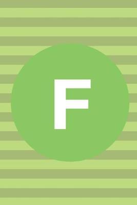F: Notebook; Letter F Notebook; Personalized Named Notebook; Named Journal; 6x9inch Notebook with 108-wide lined pages