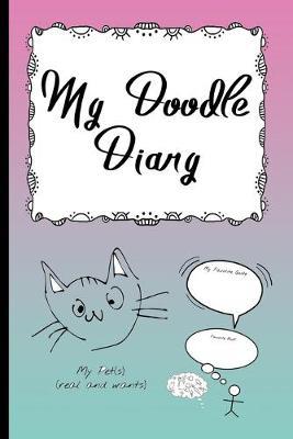 My Doodle Diary: Self Discovery Journal Notebook for Girls to Doodle Sketch and Write In Pink Turquoise Ombre