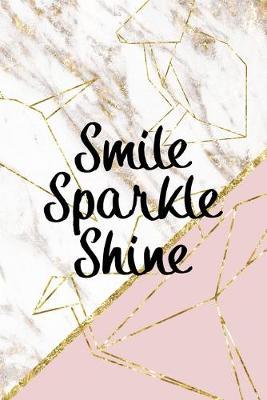 Smile Sparkle Shine: Origami Notebook Journal Composition Blank Lined Diary Notepad 120 Pages Paperback Pink Marble