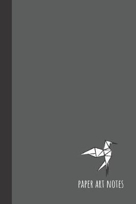 paper art notes: small lined Origami Notebook / Travel Journal to write in (6'' x 9'') 120 pages