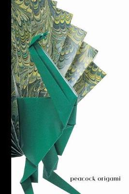 peacock origami: small lined Origami Notebook / Travel Journal to write in (6'' x 9'') 120 pages