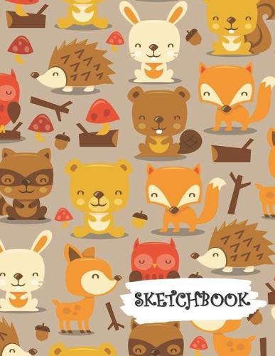 Sketchbook: Forest Animal Fun Framed Drawing Paper Notebook