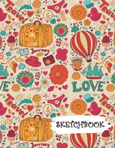 Sketchbook: Travel the Globe Fun Framed Drawing Paper Notebook