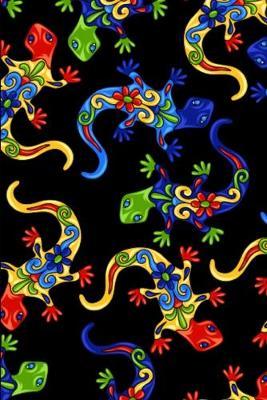 Vibrant Lizard Pattern: Lined Notebook Journal - For Lizard Lovers Animal Enthusiasts - Novelty Themed Gifts