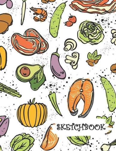 Sketchbook: Vegetable Protein Keto Fun Framed Drawing Paper Notebook