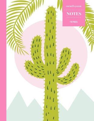 Cornell System Notes 110 Pages: Cactus Notebook for Professionals and Students, Teachers and Writers - Succulent Llama Pattern