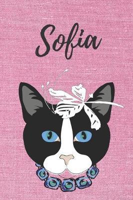 Sofia Katzen-Malbuch / Notizbuch / Tagebuch: Individuelles personalisiertes blanko Madchen & Frauen Namen Notizbuch, blanko DIN A5 Seiten. Ideal als Uni ... Weihnachts & Geburtstags Geschenk fur Frauen.