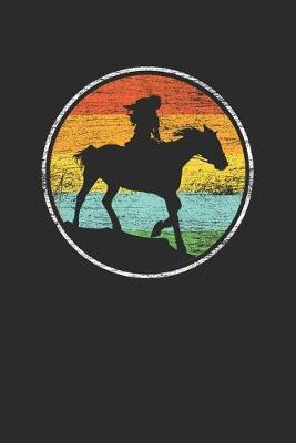 Horse With Retro Sun: Horses Notebook, Graph Paper (6  x 9  - 120 pages) Animal Themed Notebook for Daily Journal, Diary, and Gift