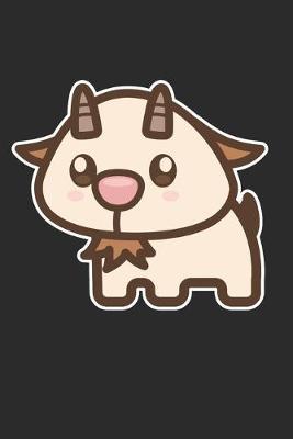 Kawaii Goat: 6x9 Ruled Notebook, Journal, Daily Diary, Organizer, Planner