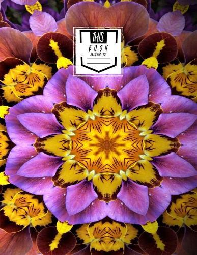 Dotted Grid Notebook: Pansy Frenzy - Dots, Large Notebook