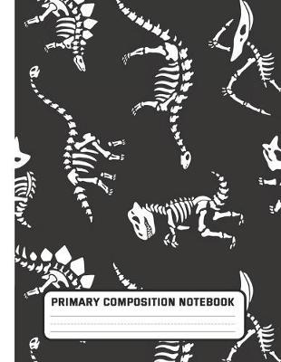 Primary Composition Notebook: T-rex & Friend Party favors - Dashed Midline with Picture Space Creative Draw and Write Story Journal, Exercise Book for kids, Elementary Grades K-2 School, Exercise Book, 100 Story Pages Blank