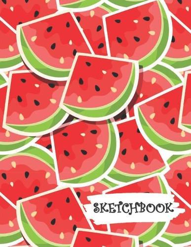 Sketchbook: Summer Watermelon Fun Framed Drawing Paper Notebook