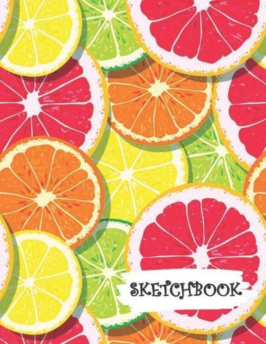 Sketchbook: Grapefruit Orange Lemon Lime Fun Framed Drawing Paper Notebook