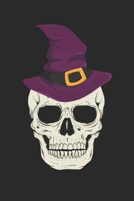 Funny Halloween Notebook - Skull with Witch Hat Wirting Journal - Cute Halloween Gift - Halloween Themed Witch Diary: Medium College-Ruled Journey Diary, 110 page, Lined, 6x9 (15.2 x 22.9 cm)