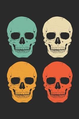 Funny Halloween Notebook - Retro Skull Wirting Journal - Cute Halloween Gift - Halloween Themed Kids Diary: Medium College-Ruled Journey Diary, 110 page, Lined, 6x9 (15.2 x 22.9 cm)