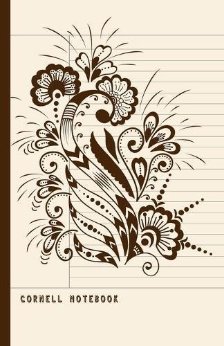 Cornell Notebook: Notes Taking System for High School Adult Student with College Ruled Lines Composition with Mehndi Ornament Theme