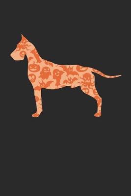 Great Dane Notebook - Halloween Great Dane Journal - Great Dane Gift for Dog Lovers - Great Dane Diary: Medium College-Ruled Journey Diary, 110 page, Lined, 6x9 (15.2 x 22.9 cm)