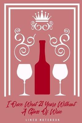 I Once Went 21 Years Without A Glass Of Wine: Lined Notebook College Ruled